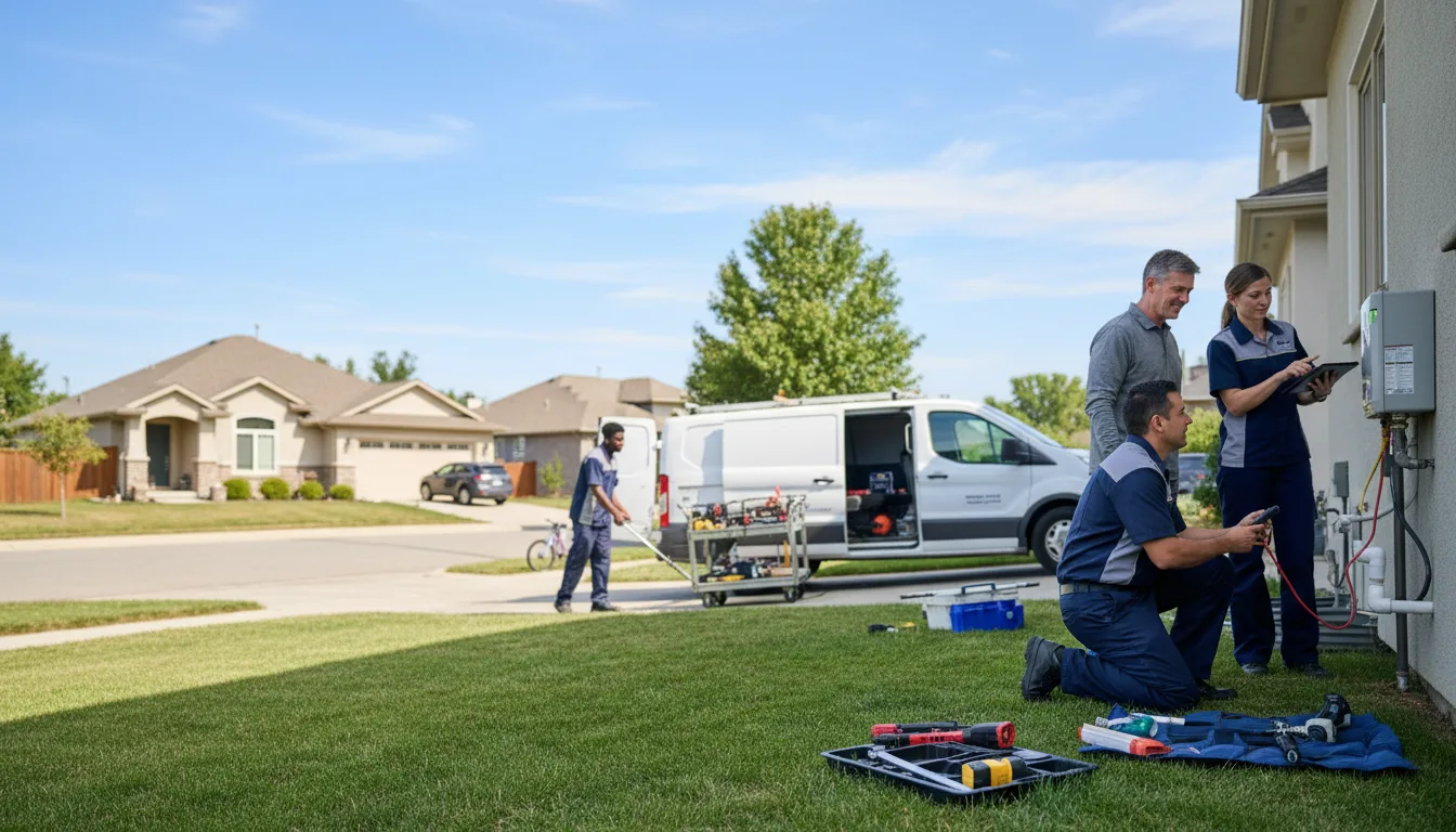 Tankless water heater service in Partridge, KS